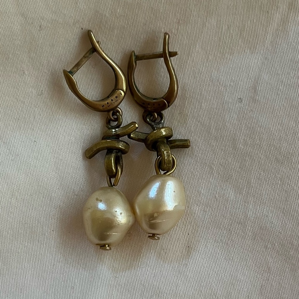 MARNI Gorgeous Faux Pearl Earrings